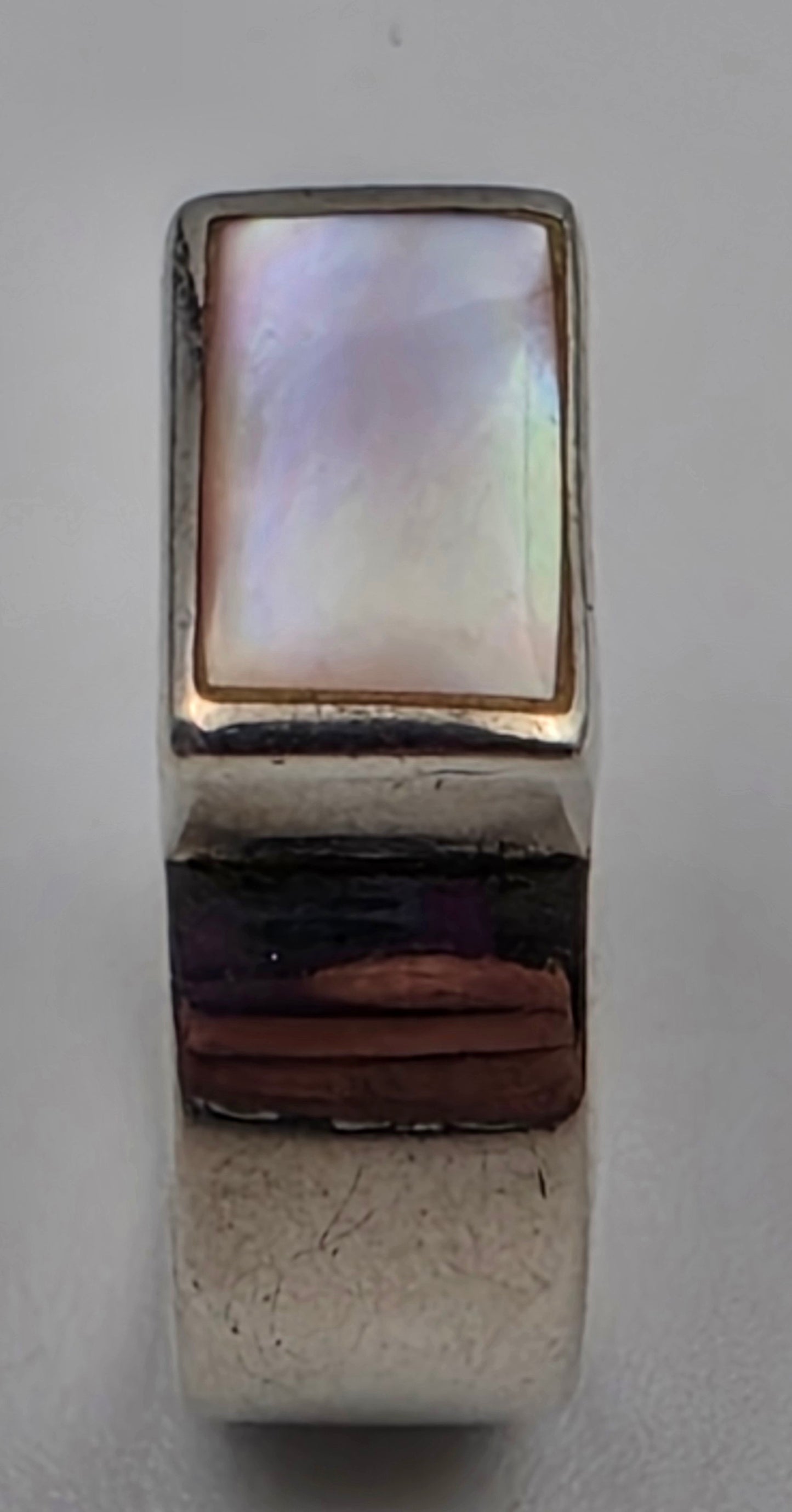 Mother of Pearl/Sterling Silver Ring Size 8.25