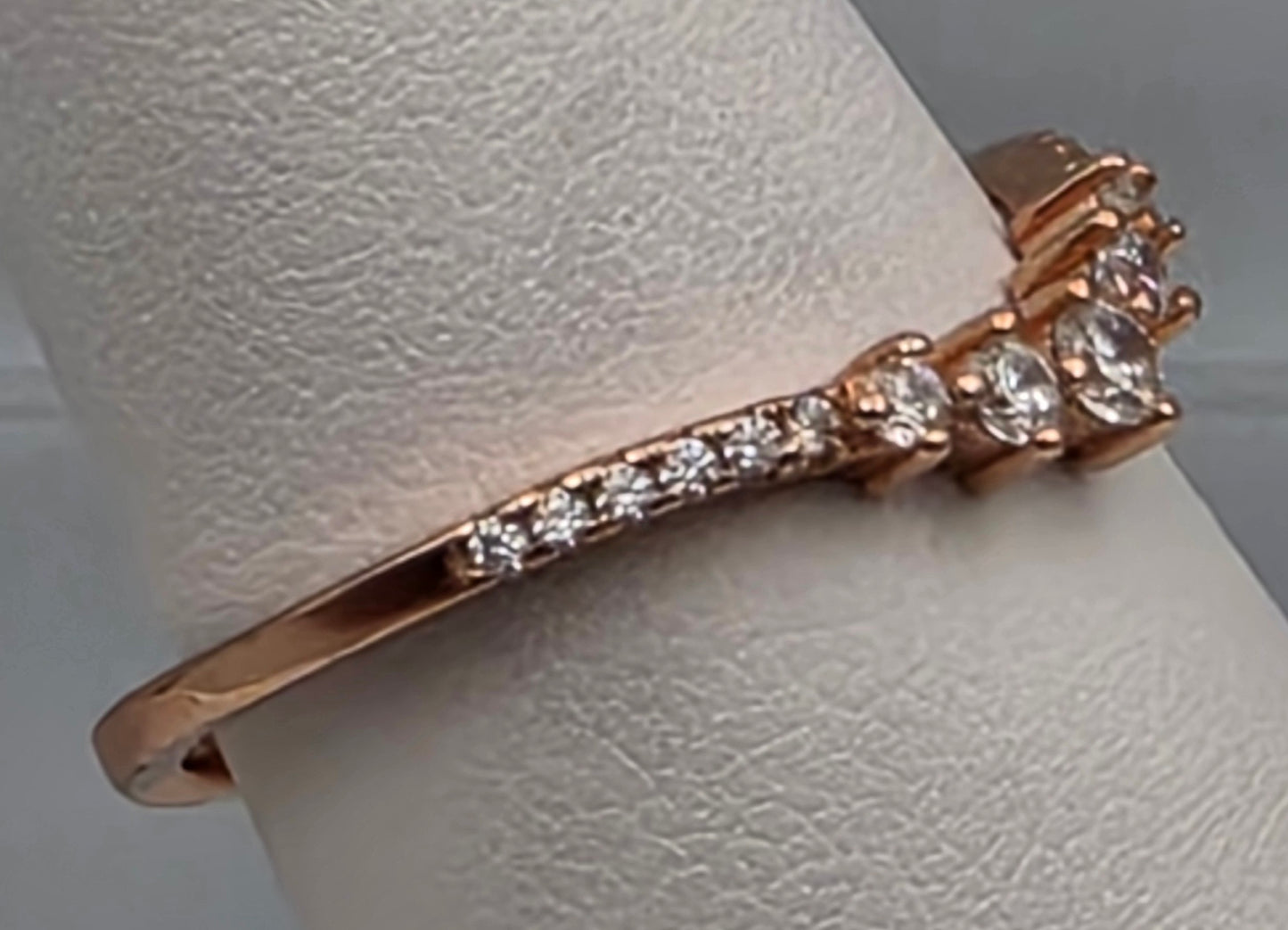 IBB Rose Gold Plated/Sterling Silver Ring Size  8