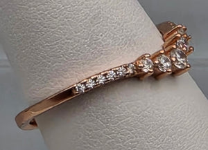 IBB Rose Gold Plated/Sterling Silver Ring Size  8