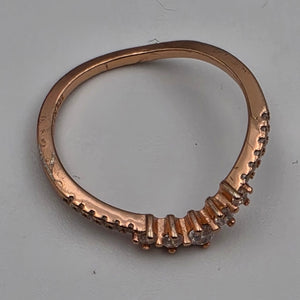 IBB Rose Gold Plated/Sterling Silver Ring Size  8