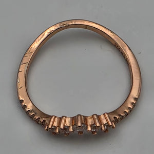IBB Rose Gold Plated/Sterling Silver Ring Size  8
