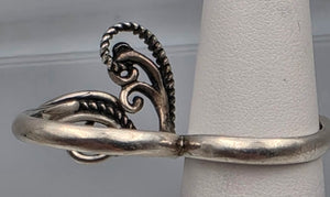 CAROLYN POLLACK Signed/Sterling Silver Double Ring Sizes 6.75 and 7.25