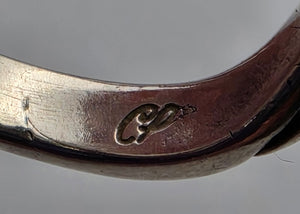 CAROLYN POLLACK Signed/Sterling Silver Double Ring Sizes 6.75 and 7.25