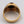 Tigers Eye Cabochon/Clear Zircon Chip/Gold Plated Cocktail Ring Size 8.75
