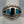 Turquoise Chip Inlay/Onyx/Sterling Silver Ring Size 9.25