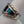 Turquoise Chip Inlay/Onyx/Sterling Silver Ring Size 9.25