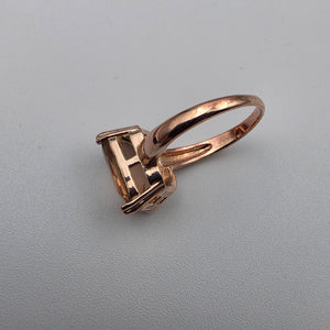 Rose Gold Plated Crystal Ring Size 8