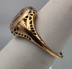 14k Antique Signet Ring 2.8 grams