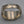 Mexican Sterling Silver Hammered/Concave Band Ring Size 9.5