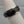Black/Silvertone Engraved Spinner Ring Size 6.5