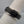 Black/Silvertone Engraved Spinner Ring Size 6.5