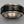 Black/Silvertone Engraved Spinner Ring Size 6.5