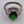 Silver Plated /Green Tourmaline Ring Size 9