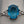 Silver Plated/Blue/Clear/Crystal Rhinestone Ring Size 8.75