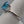 Silver Plated/Blue/Clear/Crystal Rhinestone Ring Size 8.75
