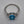 Silver Plated/Blue/Clear/Crystal Rhinestone Ring Size 8.75