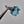 Silver Plated/Blue/Clear/Crystal Rhinestone Ring Size 8.75