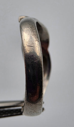 Sterling Silver/Inlaid Onyx Ring Size 5.5