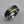 Paua Shell Inlaid/Silvertone Band Ring Size 9.25