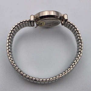 CACHÈ Silver Tone/Marcasite Stretch/Expandable Band Watch