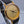 Faux Gold Coin/Black Leather Band Watch