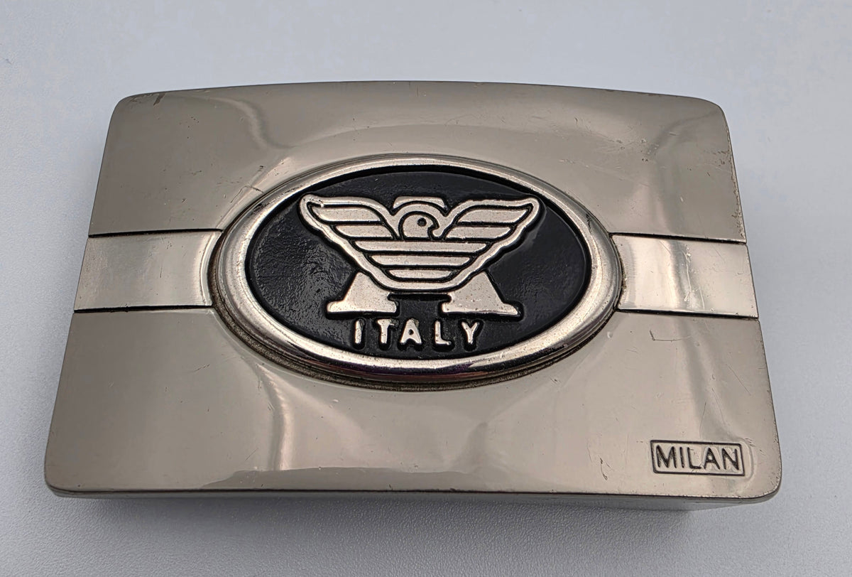 EMPORIUM ARMANI Logo Reversible Belt Buckle