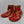 Red Felted Wool/Gold Painted Vintage 1930's-1940's Childs Christmas House Slippers