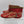 Red Felted Wool/Gold Painted Vintage 1930's-1940's Childs Christmas House Slippers