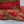 Red Felted Wool/Gold Painted Vintage 1930's-1940's Childs Christmas House Slippers