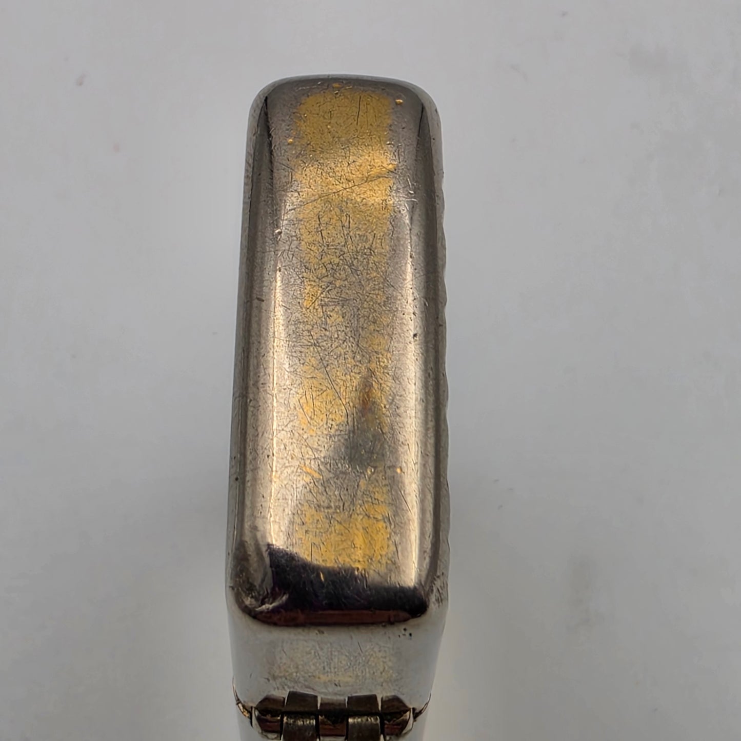 1976 ZIPPO Vintage Two Tone Gold Flame Design/Engraved/Flip Top/Windproof Lighter