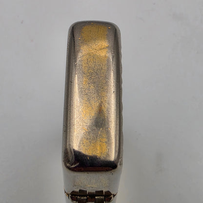1976 ZIPPO Vintage Two Tone Gold Flame Design/Engraved/Flip Top/Windproof Lighter