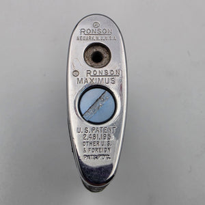 Black Leather Wrapped Ronson Standard Petrol Vintage 1930's-1940's Lighter