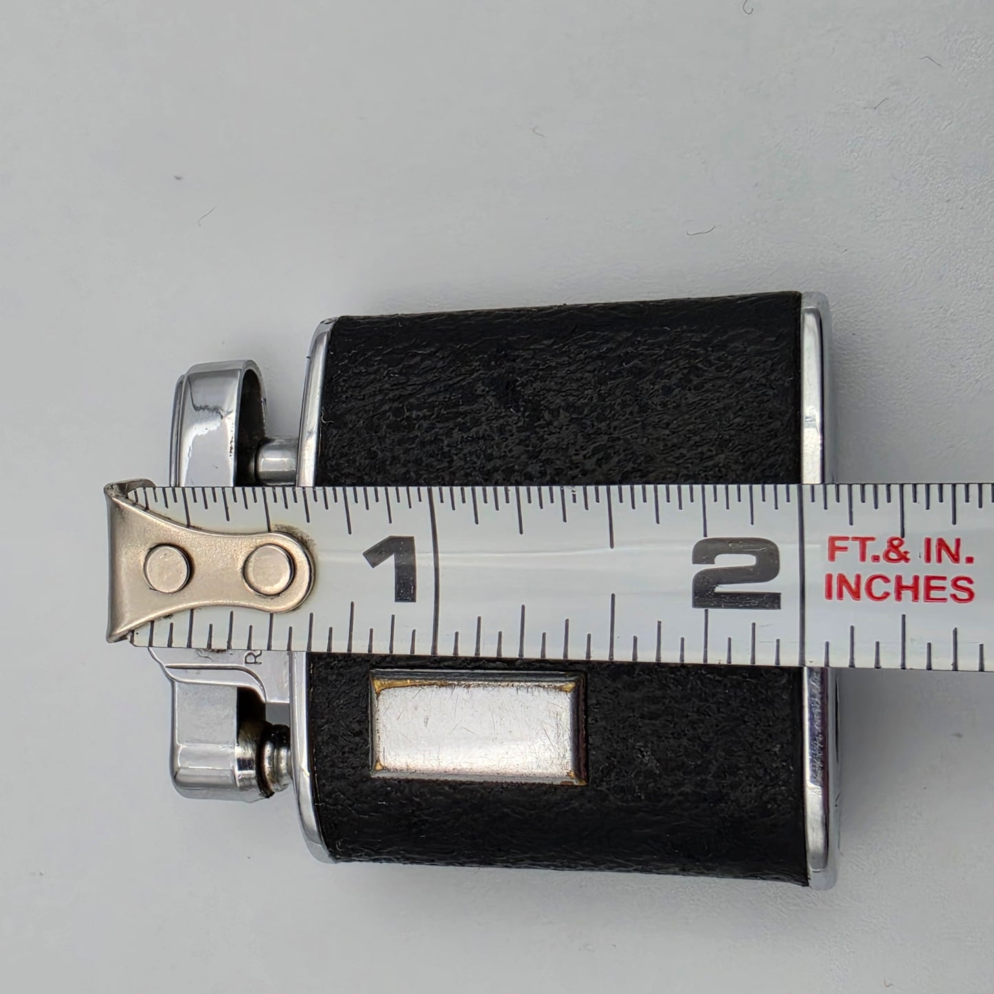 Black Leather Wrapped Ronson Standard Petrol Vintage 1930's-1940's Lighter