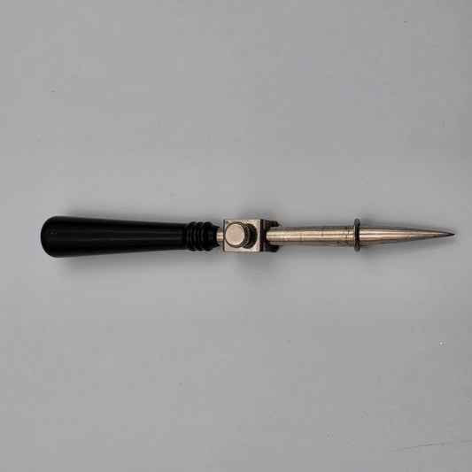Vintage 1900's Tailor Straight Awl With Adjustable Stop