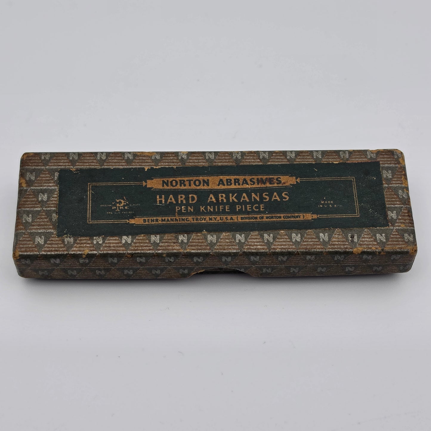 NORTON ABRASIVES Hard Arkansas "Pen Knife Piece" Oilstone Size 4 HB-14