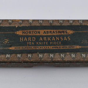 NORTON ABRASIVES Hard Arkansas "Pen Knife Piece" Oilstone Size 4 HB-14
