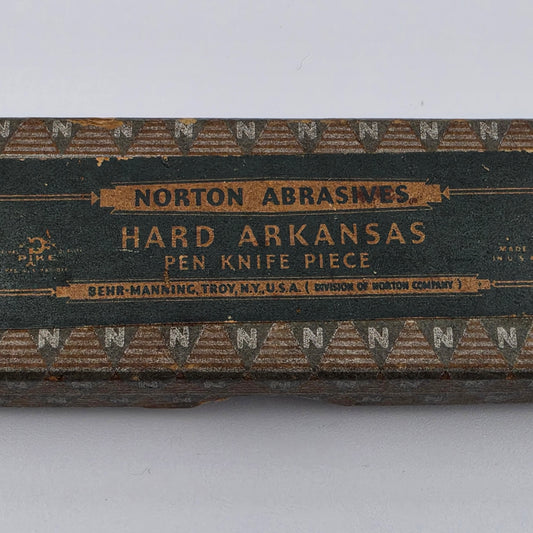 NORTON ABRASIVES Hard Arkansas "Pen Knife Piece" Oilstone Size 4 HB-14