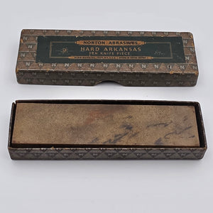NORTON ABRASIVES Hard Arkansas "Pen Knife Piece" Oilstone Size 4 HB-14