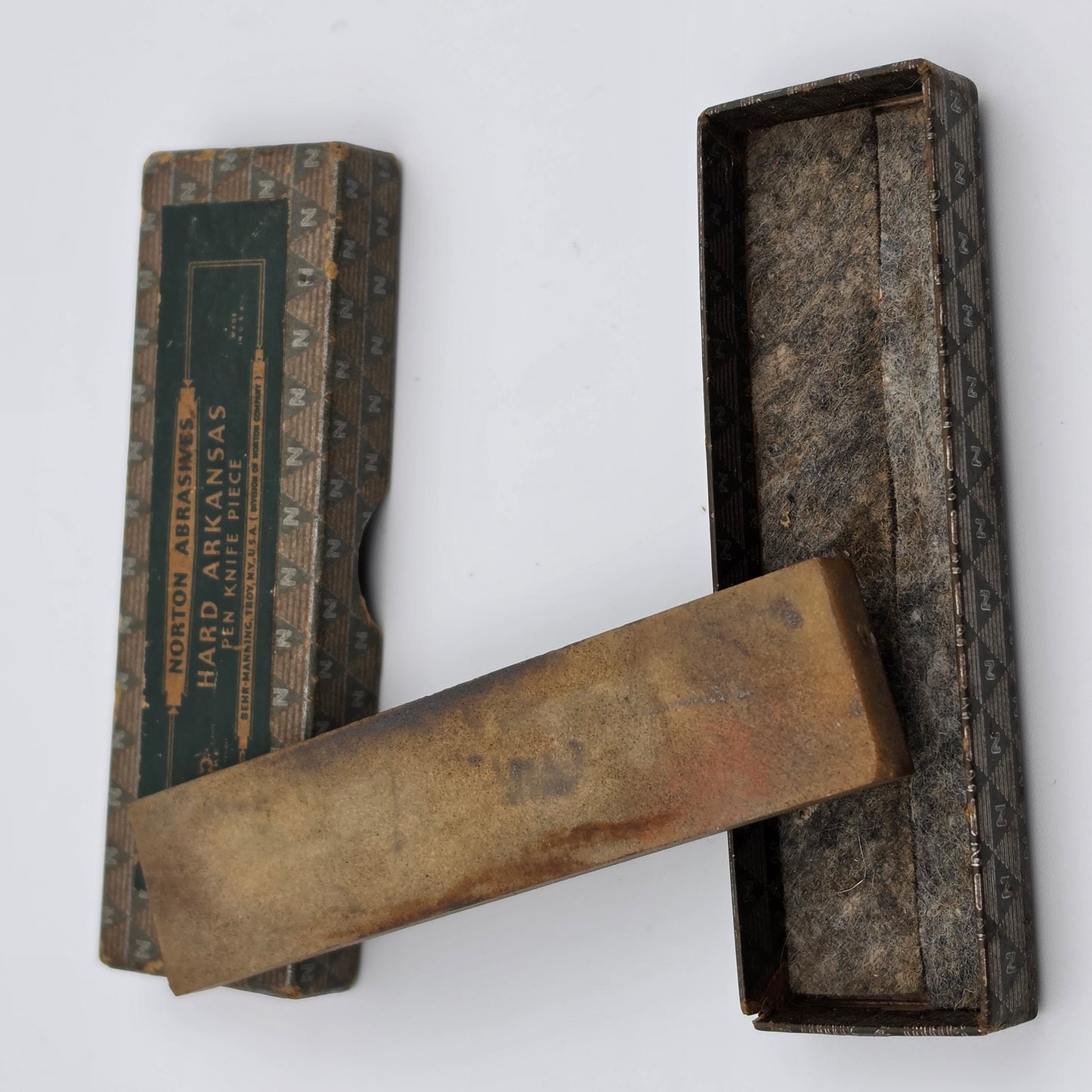 NORTON ABRASIVES Hard Arkansas "Pen Knife Piece" Oilstone Size 4 HB-14