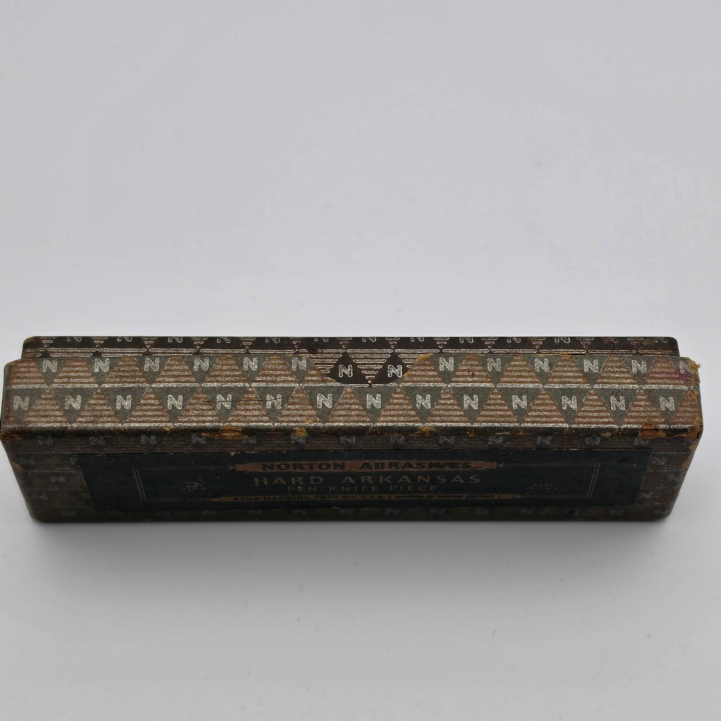 NORTON ABRASIVES Hard Arkansas "Pen Knife Piece" Oilstone Size 4 HB-14