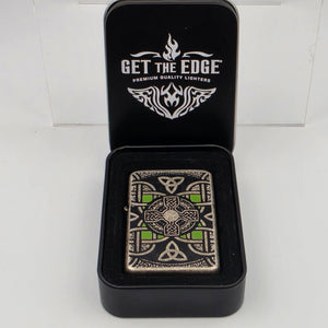 GET THE EDGE Celtic Windproof/Flip Top Lighter