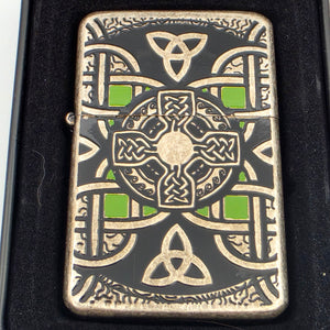 GET THE EDGE Celtic Windproof/Flip Top Lighter