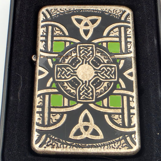 GET THE EDGE Celtic Windproof/Flip Top Lighter