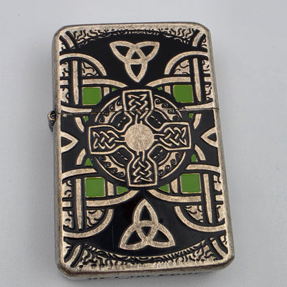 GET THE EDGE Celtic Windproof/Flip Top Lighter