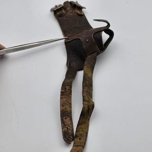 BOSS Leather/Metal Antiques Early 1900's Corn Husker