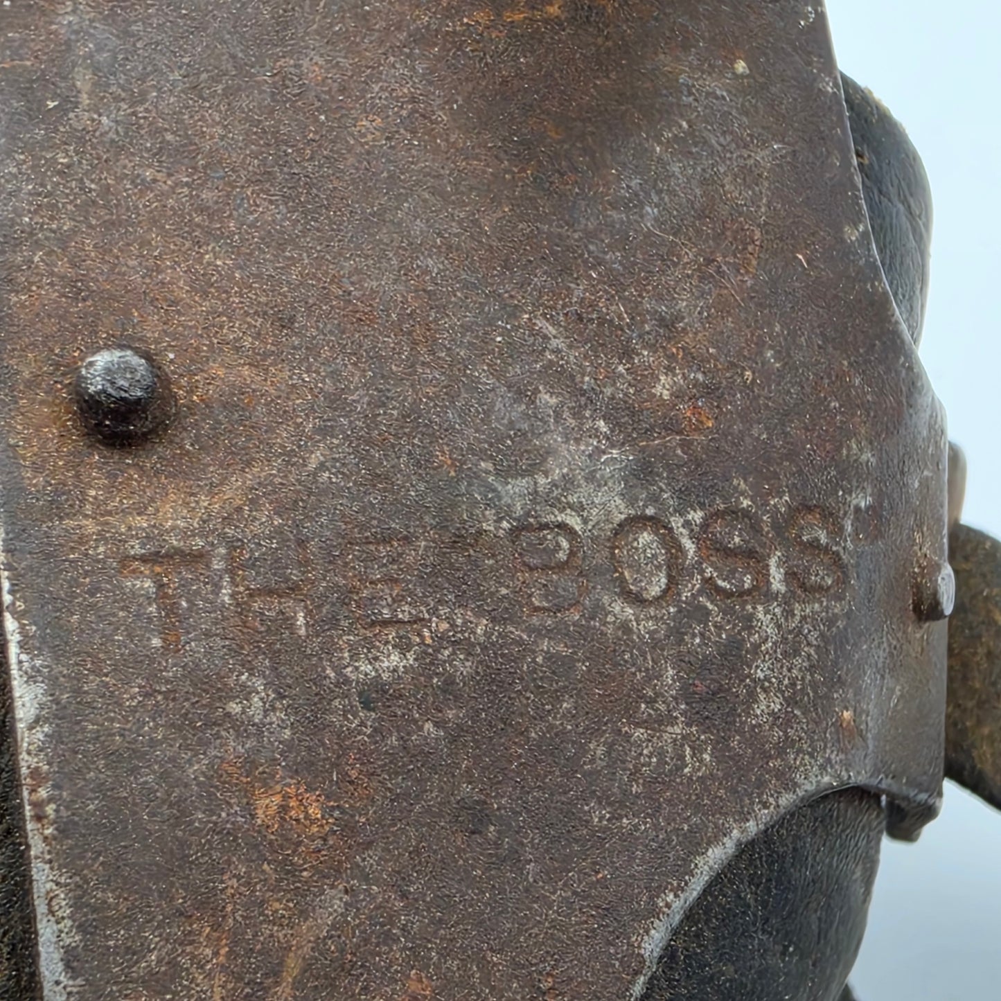 BOSS Leather/Metal Antiques Early 1900's Corn Husker
