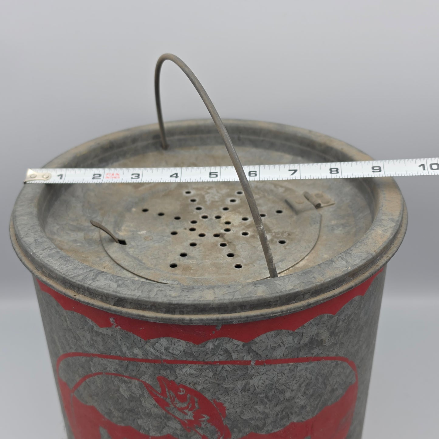 MIT SHEA Galvanized Floating Minnow Bucket/Better Bilt Model# 77-10