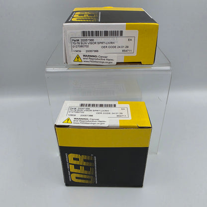 1970-1978 Chevrolet Camaro Left Hand and Right Hand Visor Supports NIB #20057366