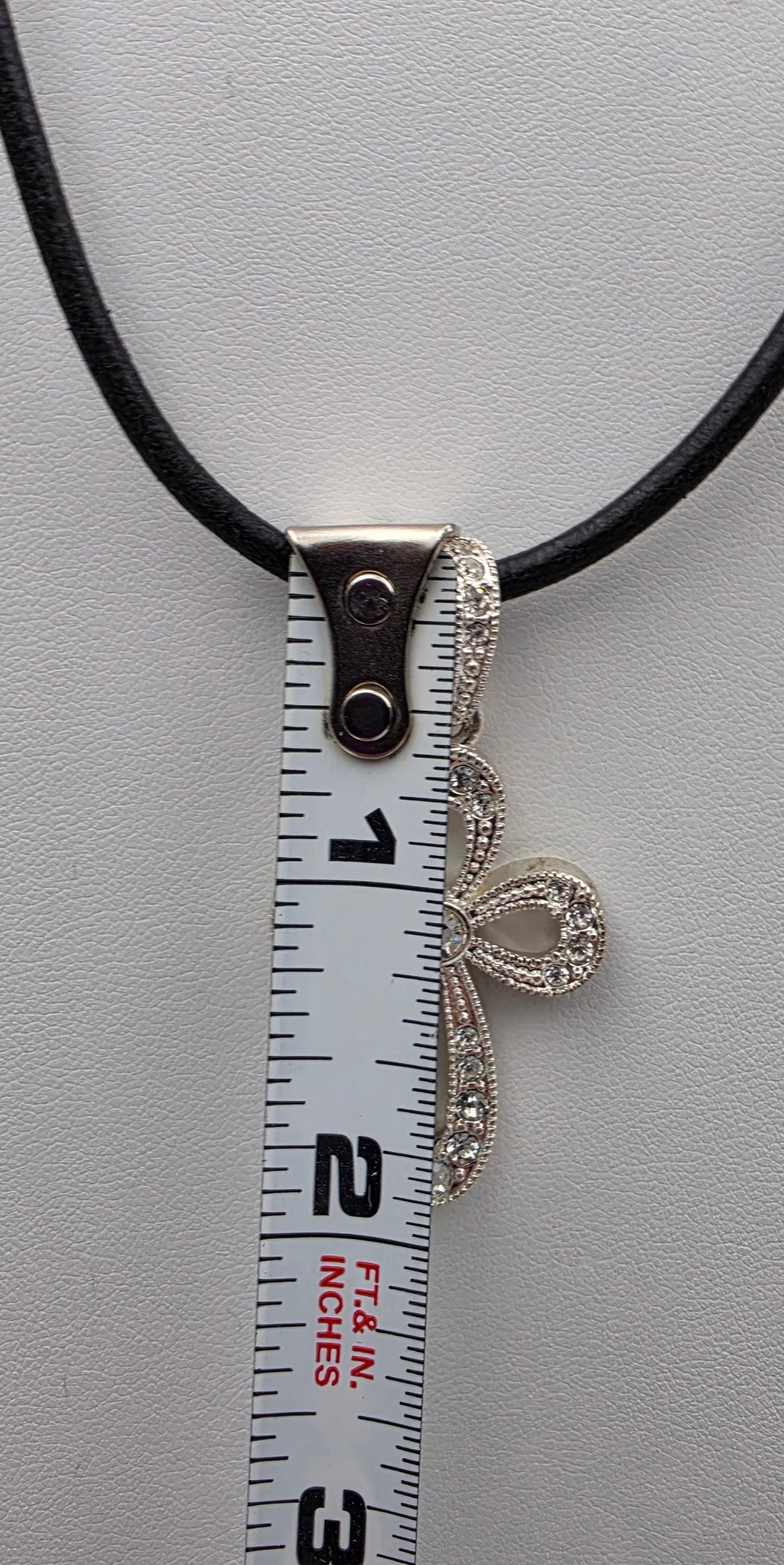 PREMIER DESIGNS Silver Tone/Crystal Rhinestone Looped Cross Pendant