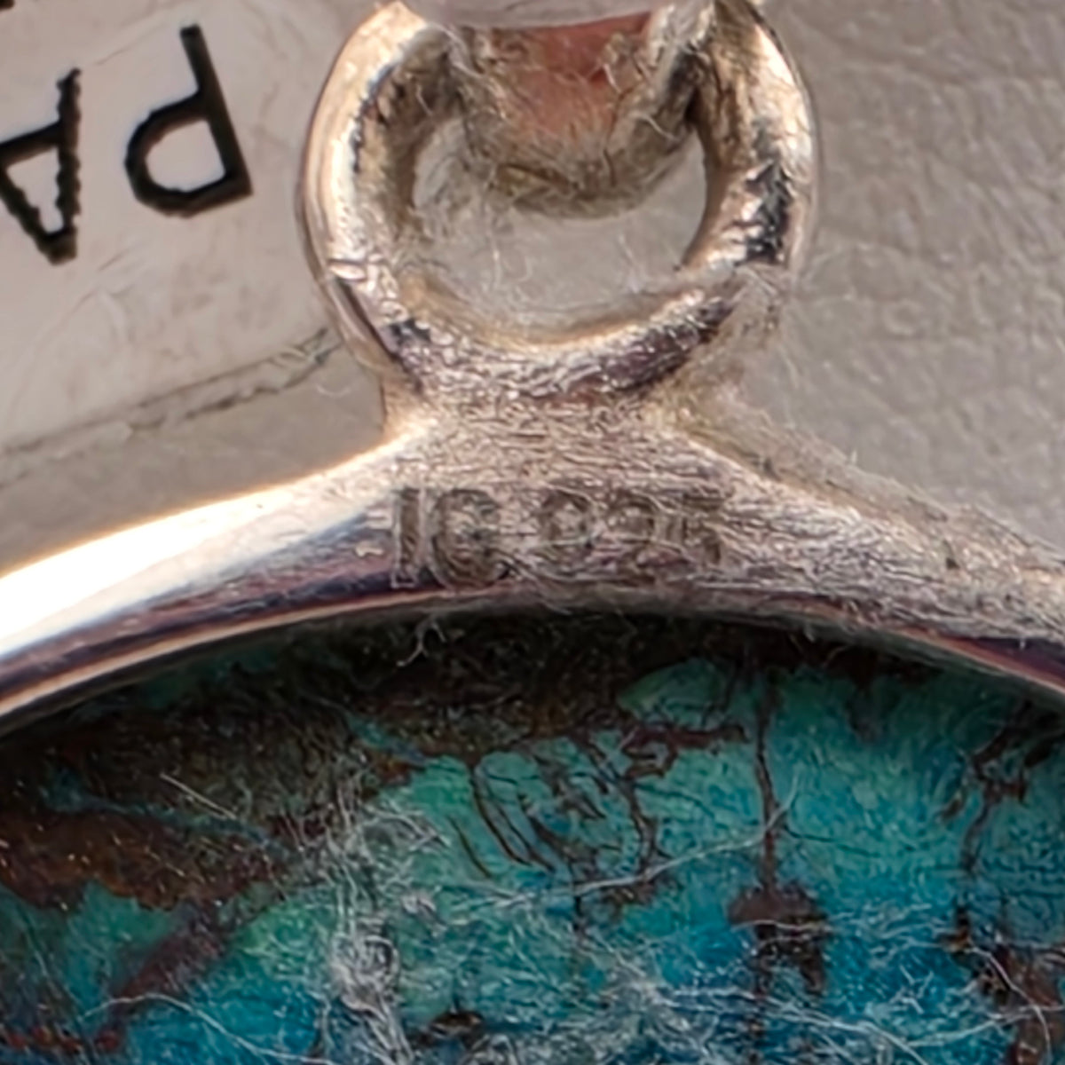 Shattukite/Sterling Silver Oval Statement Pendant